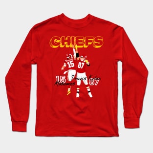 Chiefs : Patrick mahomes x Travis Kelce Long Sleeve T-Shirt